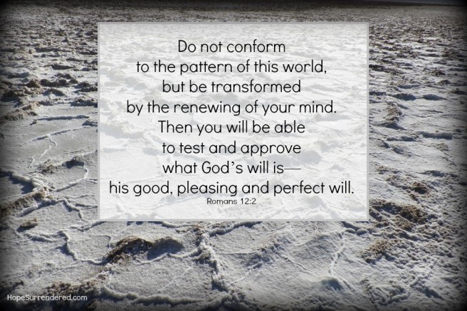 Romans 12:2.Pattern from Death Valley